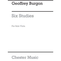 Geoffrey Burgon: Six Studies For Cello Arranged For Solo Viola