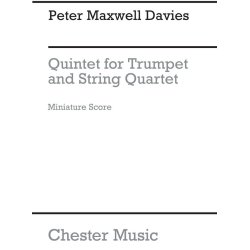 Peter Maxwell Davies: Quintet For Trumpet And String Quartet (Study Score)