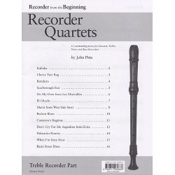 Recorder Quartets: Treble Recorder Part