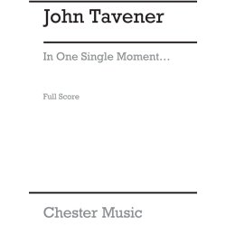 John Tavener: In One Single Moment (Score)
