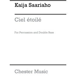 Kaija Saariaho: Ciel Etoile For Percussion And Double Bass (Score)