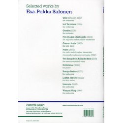 Esa-Pekka Salonen: Two Songs From Kalender R&ouml;d