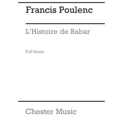 Poulenc: L'histoire De Babar (Full Score)