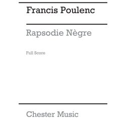 Poulenc: Rhapsodie Negre (Full Score)