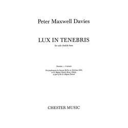Peter Maxwell Davies: Lux In Tenebris