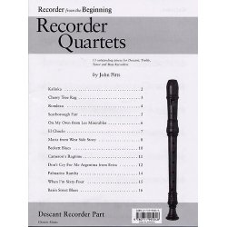 Recorder Quartets: Descant Recorder Part