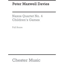 Peter Maxwell Davies: Naxos Quartet No.4 - Children's Games (Score)