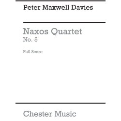 Peter Maxwell Davies: Naxos Quartet No.5 (Score)