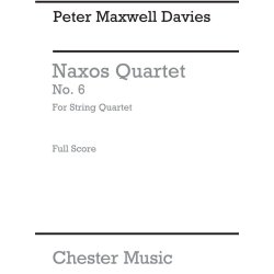Peter Maxwell Davies: Naxos Quartet No.6 (Score)
