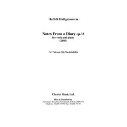 Haflidi Hallgrimsson: Notes From A Diary Op. 33