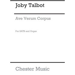 Joby Talbot: Ave Verum Corpus (SATB/Organ)