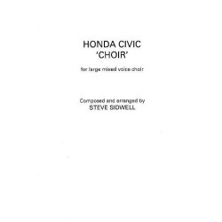 Steve Sidwell: Honda Civic 'Choir' (Mixed Choir)
