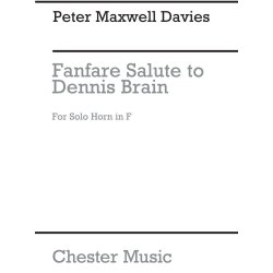 Peter Maxwell Davies: Fanfare-Salute To Dennis Brain (Solo Horn)
