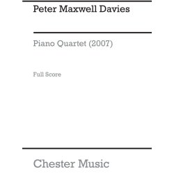 Peter Maxwell Davies: Piano Quartet (Score)