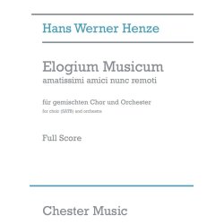 Hans Werner Henze: Elogium Musicum (Full Score)