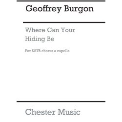 Geoffrey Burgon: Where Can Your Hiding Be