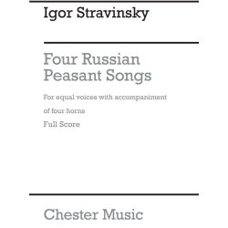 Igor Stravinsky: Four Russian Peasant Songs - 1954 Version (Full Score)