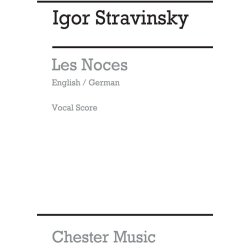 Igor Stravinsky: Les Noces (English/German Vocal Score)