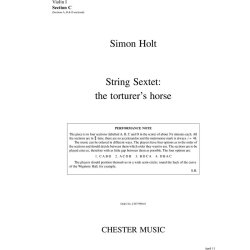 Simon Holt: String Sextet - The Torturer's Horse (Parts)