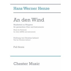 Hans Werner Henze: An Den Wind (Full Score)