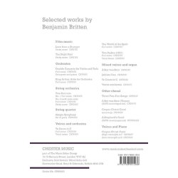 Benjamin Britten: Double Concerto (Study Score)