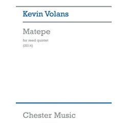 Kevin Volans: Matepe For Reed Quintet (Score/Parts)
