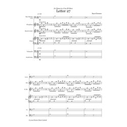 Bryce Dessner: Letter 27 (Score/Parts)