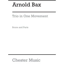 Bax  Trio In One Movement  Vln/Vla/Pf  Sc/Pts