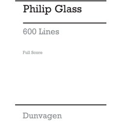 Philip Glass: 600 Lines (Score)