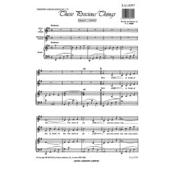 Bird, F These Precious Things Unison/Piano