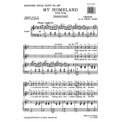 Chopin, F  My Homeland 2 Pt (Ea289)