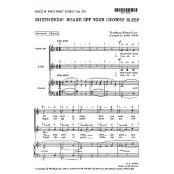 Hicks, M Shepherds! Shake Off Your Drowsy Sleep Sa/Piano