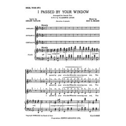 May H. Brahe: I Passed By Your Window (SSA/Piano)