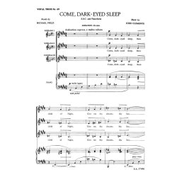 Clements, J Come Dark Eyed Sleep Ssa/Pf