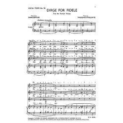Vaughan Williams: Dirge For Fidele (SSA)