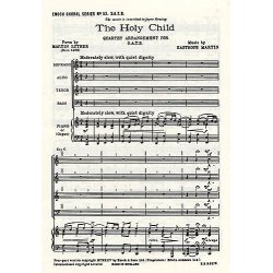 Easthope Martin: The Holy Child (SATB/Piano)