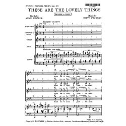 Pearson, E These Are The Lovely Things Satb/Pf
