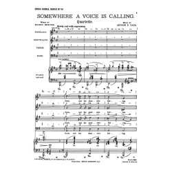 Tata, A Somewhere A Voice Is Calling Satb/Piano