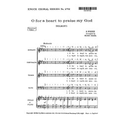 Webbe, S O For A Heart To Praise My God Satb/Pf