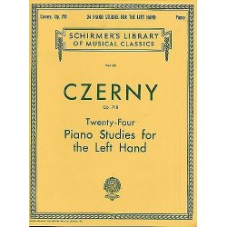 Carl Czerny: Twenty-Four Studies For The Left Hand Op.718