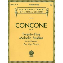 Giuseppe Concone: Twenty-Five Melodic Studies For Piano Op.24