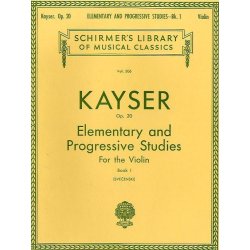 H. E. Kayser: Thirty-Six Elementary And Progressive Studies For Violin Op. 20 Book One