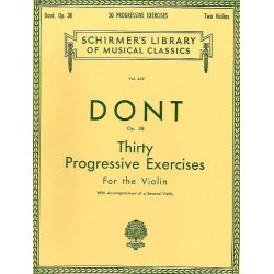 Jacques Dont: Thirty Progressive Exercises For The Violin Op.38