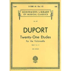 Jean-Louis Duport: 21 Etudes For Solo Cello Book 1 (Nos. 1-13)