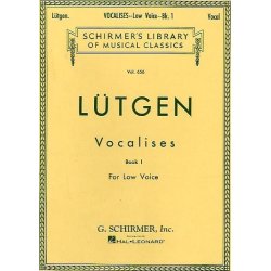 B. Lutgen: Vocalises Book One For Low Voice