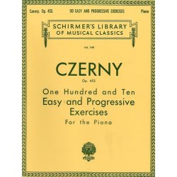 Carl Czerny: 110 Easy And Progressive Exercises For Piano Op.453