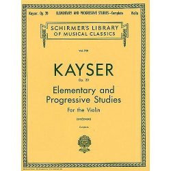 H.E. Kayser: 36 Elementary And Progressive Studies Complete Op.20 (Violin)