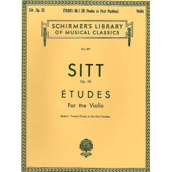 Hans Sitt: Etudes For Violin Op.32 Book 1 (First Position)