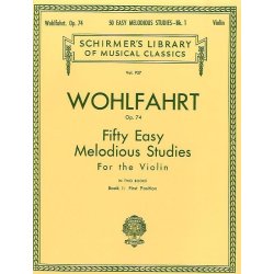 Franz Wohlfahrt: Fifty Easy Melodious Studies For Solo Violin Op.74 Book 1