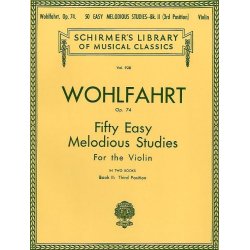 Franz Wohlfahrt: Fifty Easy Melodious Studies For Solo Violin Op.74 Book 2
